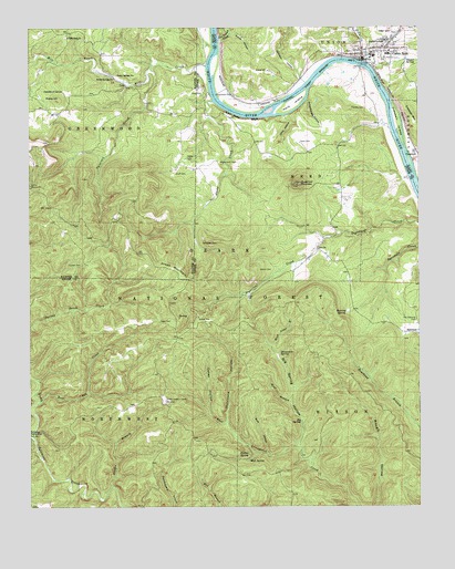 Calico Rock, AR USGS Topographic Map
