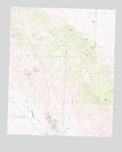 Caliente Mountain, CA USGS Topographic Map