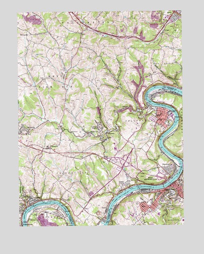 California, PA USGS Topographic Map