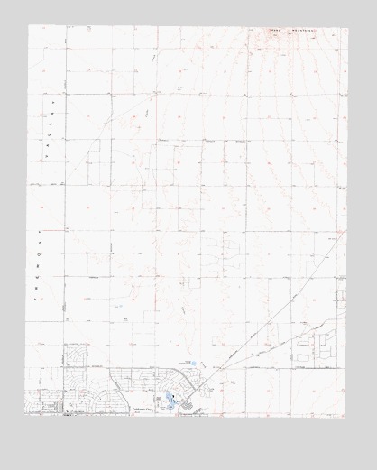 California City North, CA USGS Topographic Map
