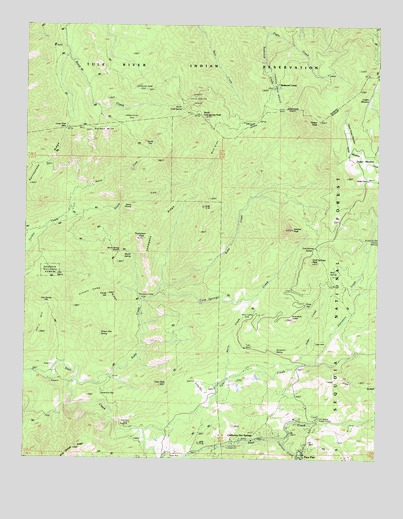 California Hot Springs, CA USGS Topographic Map