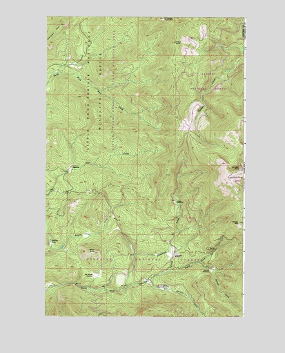 Calispell Peak, WA USGS Topographic Map