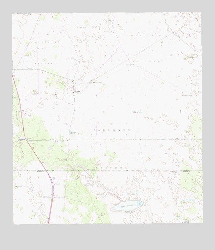 Callo Padrones, TX USGS Topographic Map