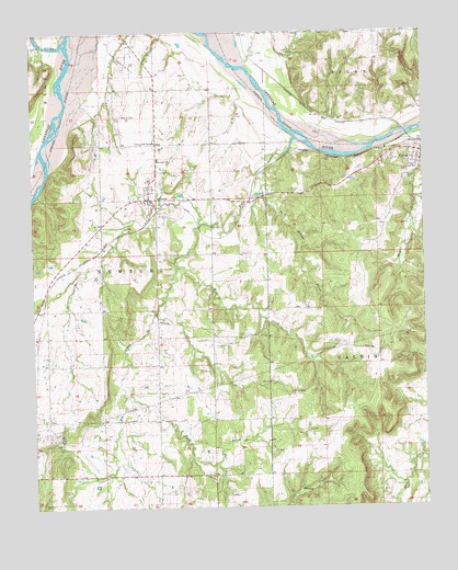 Calvin West, OK USGS Topographic Map