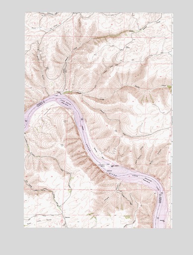 Almota, WA USGS Topographic Map