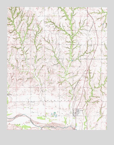 Camargo, OK USGS Topographic Map