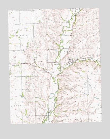 Cambridge, KS USGS Topographic Map