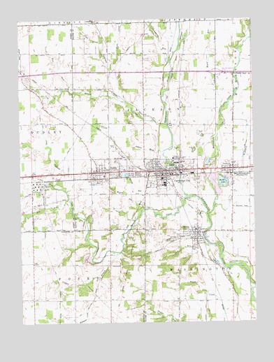 Cambridge City, IN USGS Topographic Map