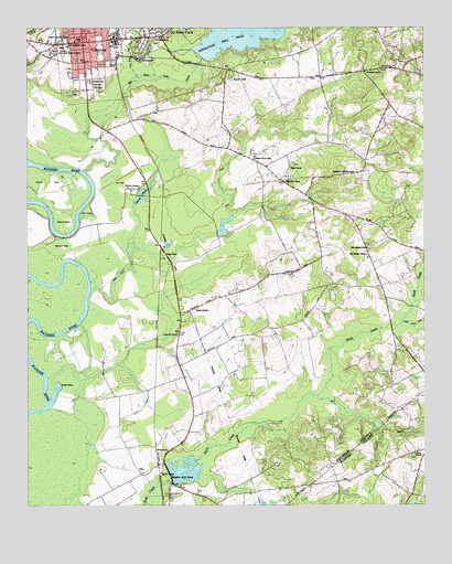 Camden South, SC USGS Topographic Map