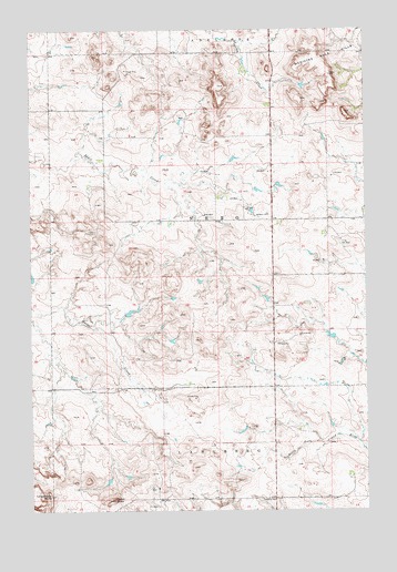 Camel Butte, ND USGS Topographic Map