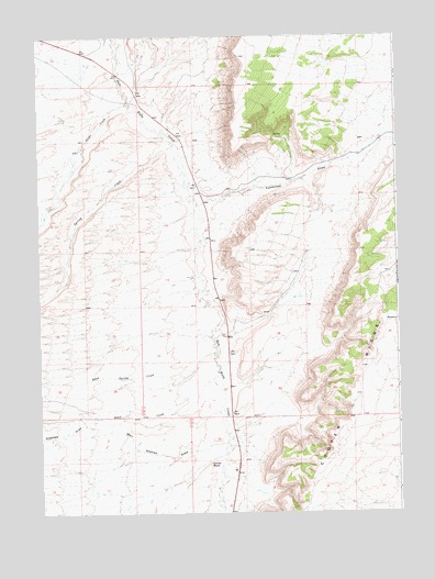 Camel Rock, WY USGS Topographic Map
