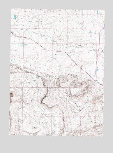 Cameron Creek, WY USGS Topographic Map