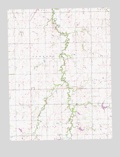 Abilene SW, KS USGS Topographic Map
