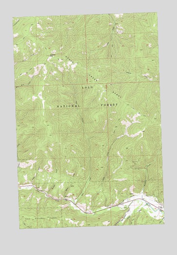 Camp Creek, MT USGS Topographic Map