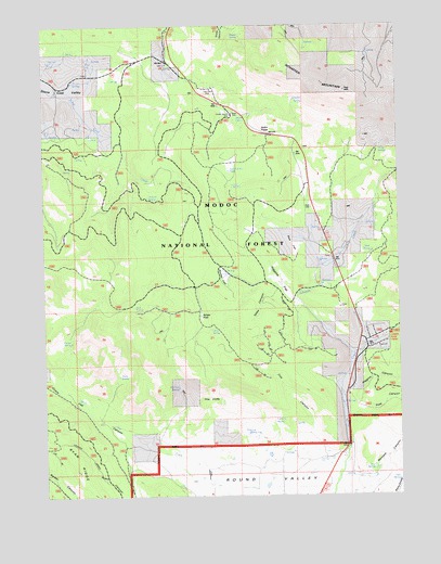 Adin Pass, CA USGS Topographic Map