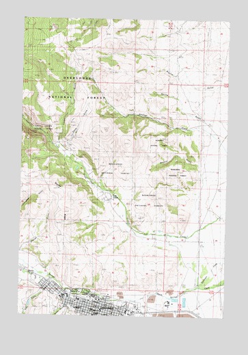 Anaconda North, MT USGS Topographic Map