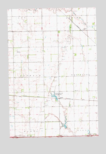 Absaraka, ND USGS Topographic Map