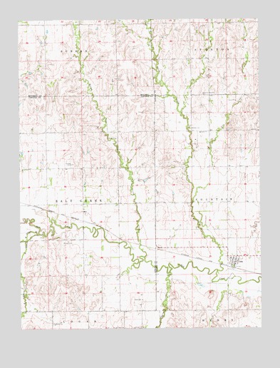 Ada, KS USGS Topographic Map