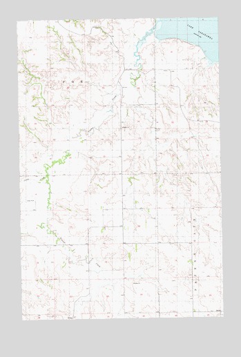 Camp Creek East, ND USGS Topographic Map