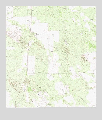 Agua Nueva, TX USGS Topographic Map