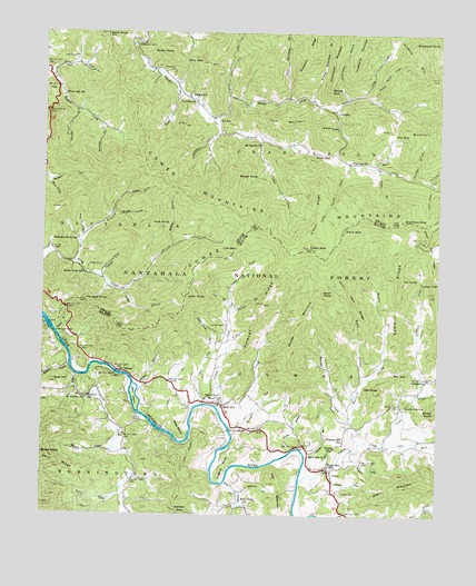 Alarka, NC USGS Topographic Map