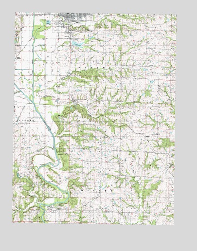 Albany South, MO USGS Topographic Map