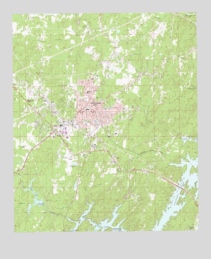Alexander City, AL USGS Topographic Map