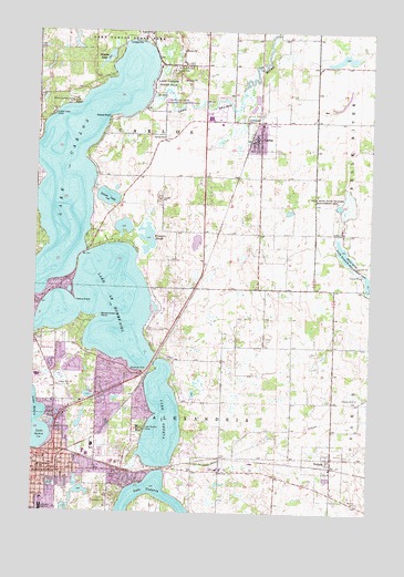 Alexandria East, MN USGS Topographic Map