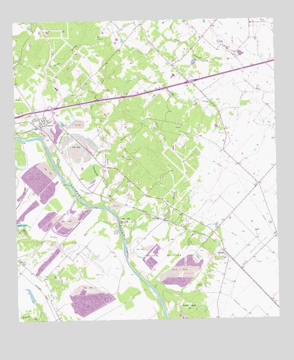 Alleyton, TX USGS Topographic Map