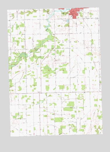 Alma South, MI USGS Topographic Map