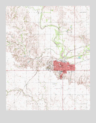 Alva, OK USGS Topographic Map