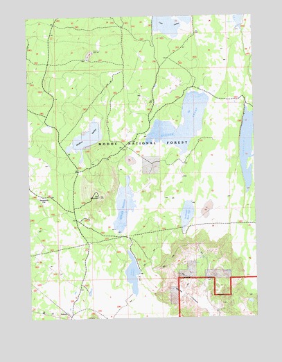 Ambrose, CA USGS Topographic Map