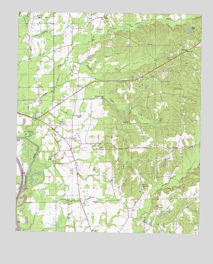 Amory SW, MS USGS Topographic Map