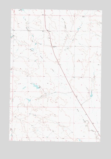 Angela, MT USGS Topographic Map