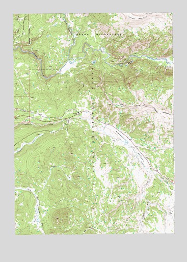 Angle Mountain, WY USGS Topographic Map