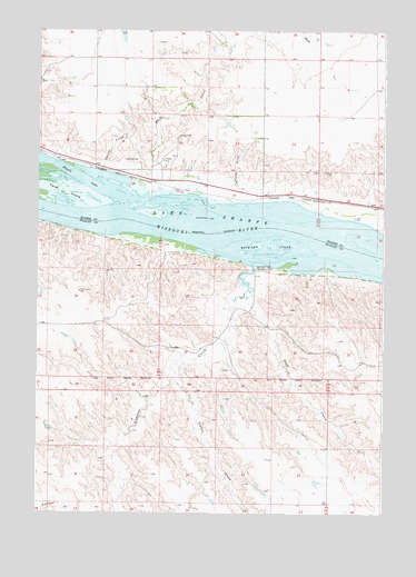 Antelope Island, SD USGS Topographic Map