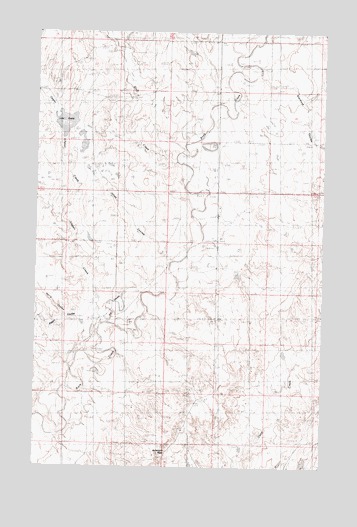 Antelope Pass, MT USGS Topographic Map