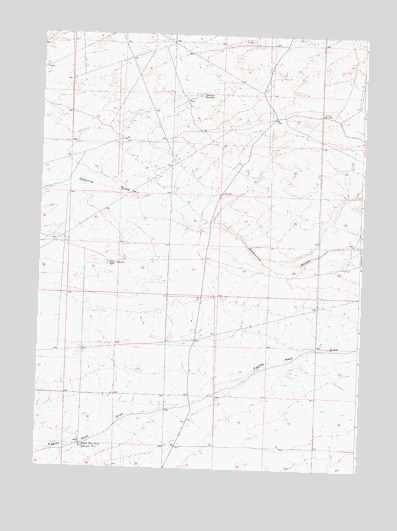 Antelope Reservoir, WY USGS Topographic Map