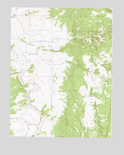 Antimony, UT USGS Topographic Map