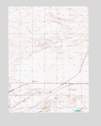 Archer, WY USGS Topographic Map