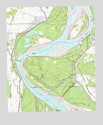 Arkansas City, AR USGS Topographic Map