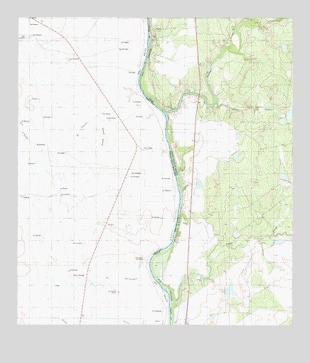 Arroyo Salado West, TX USGS Topographic Map