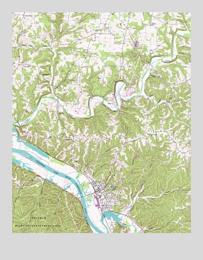 Ashland City, TN USGS Topographic Map