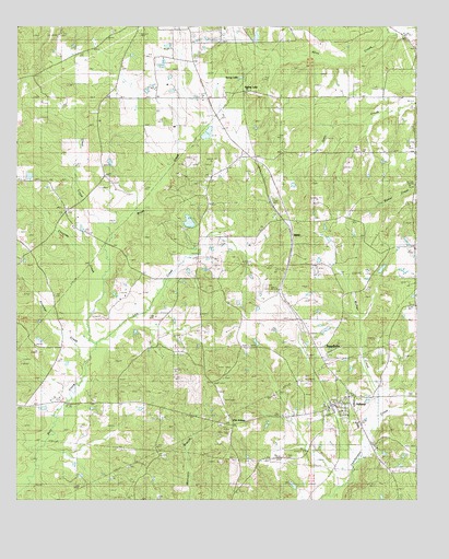 Athens, LA USGS Topographic Map