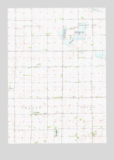 Aurora Center, SD USGS Topographic Map