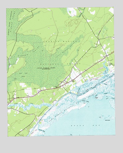 Awendaw, SC USGS Topographic Map