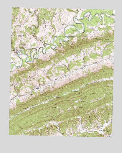 Back Valley, TN USGS Topographic Map