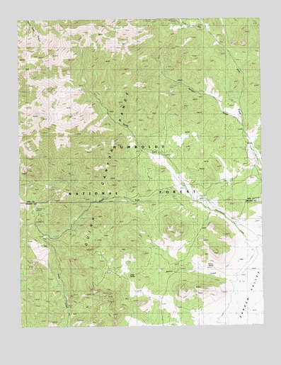 Badger Gulch, NV USGS Topographic Map