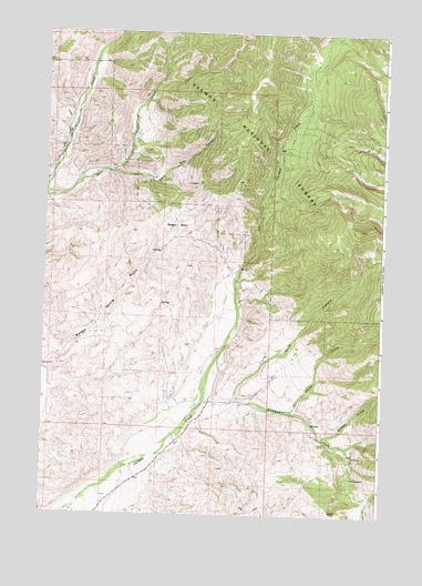 Badger Spring Gulch, ID USGS Topographic Map