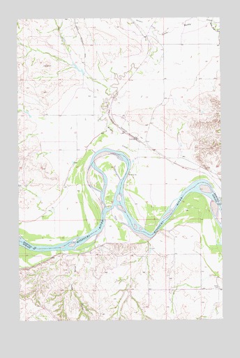 Bainville SW, MT USGS Topographic Map
